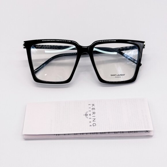 NEW SAINT LAURENT SL474 OPT 001 BLACK WOMEN EYEGLASSES SAINT LAURENT - Picture 10 of 11